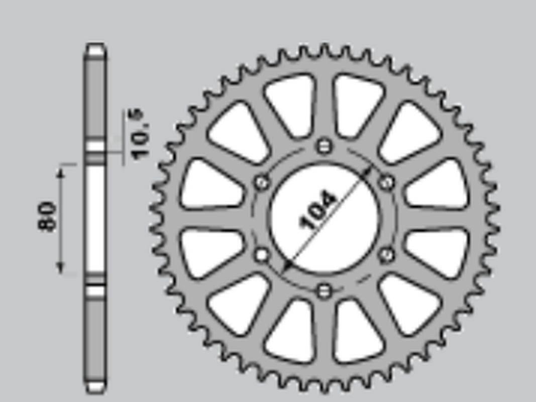Jr Zębatka Tylna 478 42 Kawasaki Z 1000 '03-'20, Z 1000Sx '11-'18, Zx-10R '