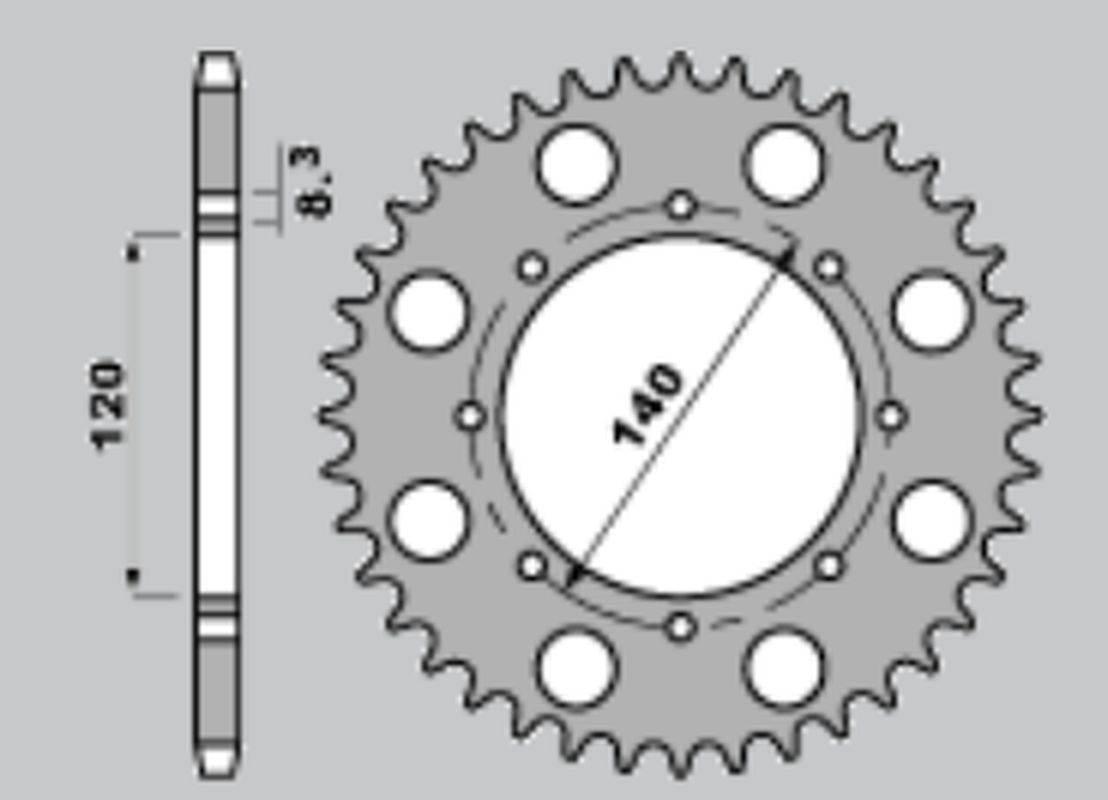 Jr Zębatka Przednia 511 13 Kawasaki Klr 650 Klx 650 Jtf509.13
