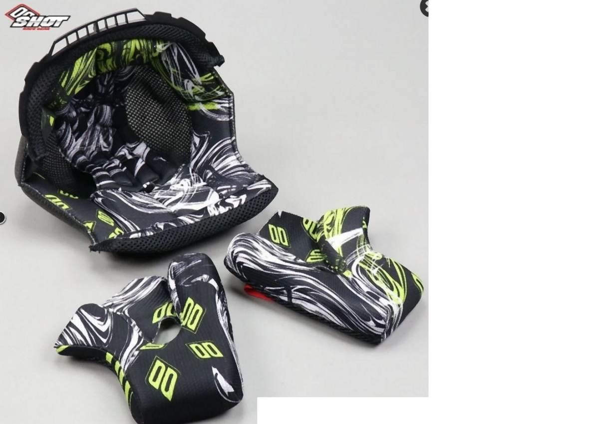 Shot Racing Części Wyściółka Z Policzkami Komplet Do Kasku Furious Rozmiar