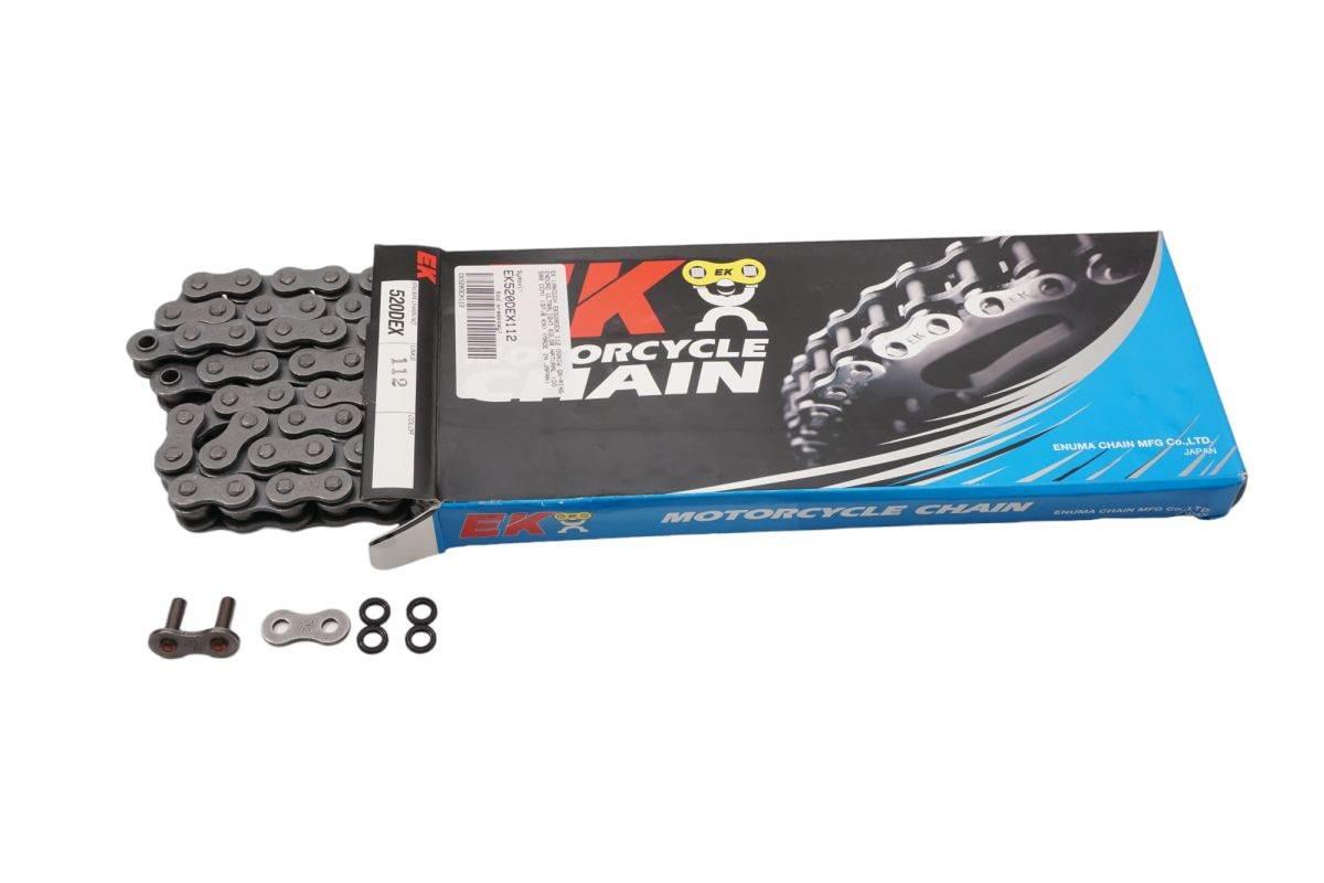 Ek Łańcuch Napędowy Ek520Dex 112 Ogniw Qx-Ring Enduro Ultralight Kolor Natu