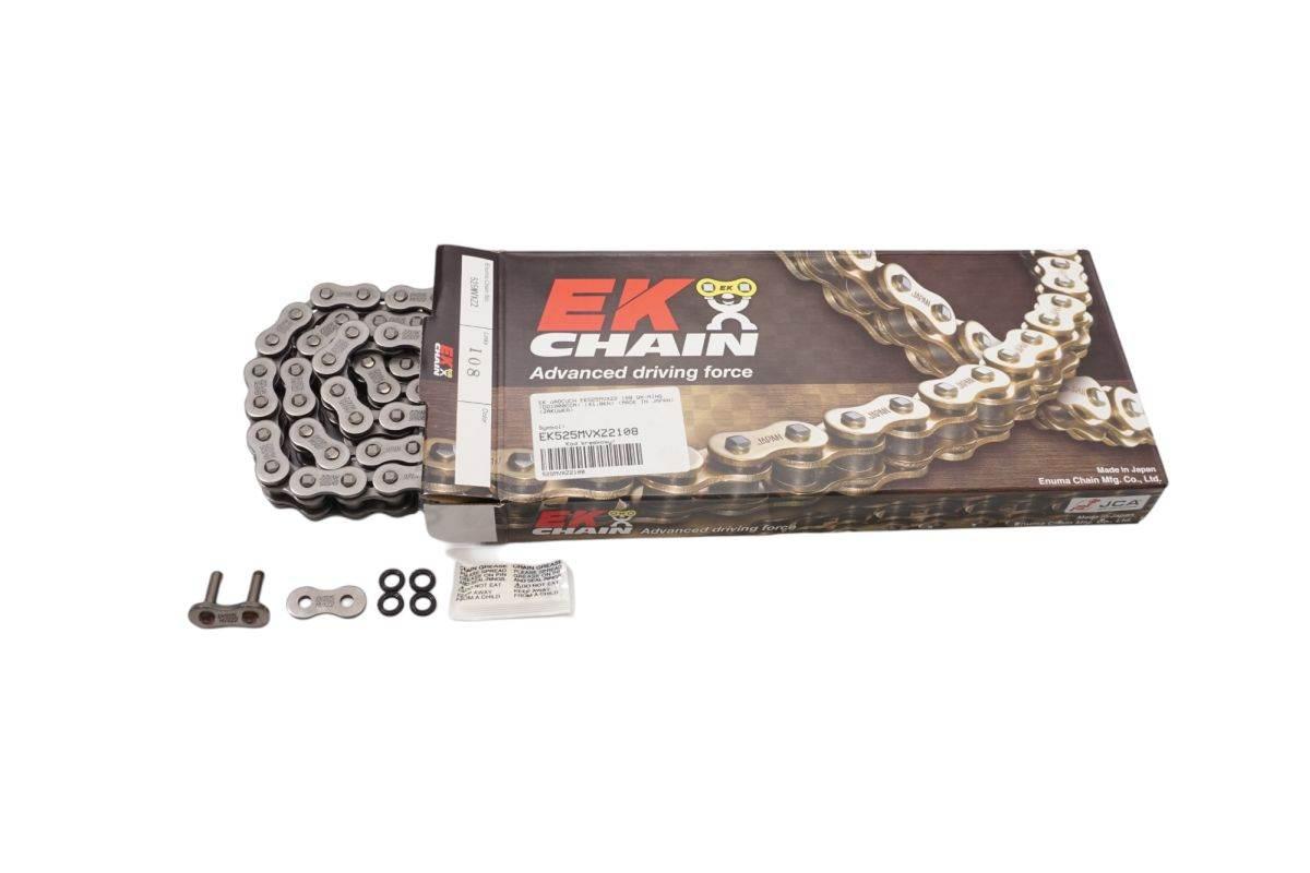 Ek Łańcuch Napędowy Ek525Mvxz2 112 Qx-Ring Do 1000Ccm 41,8Kn Made In Japan