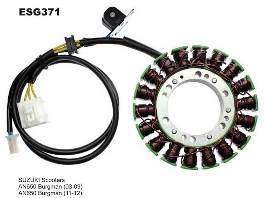 Electrosport Uzwojenie Alternatora Stator Suzuki An 650 Burgman 03-12 Z Imp