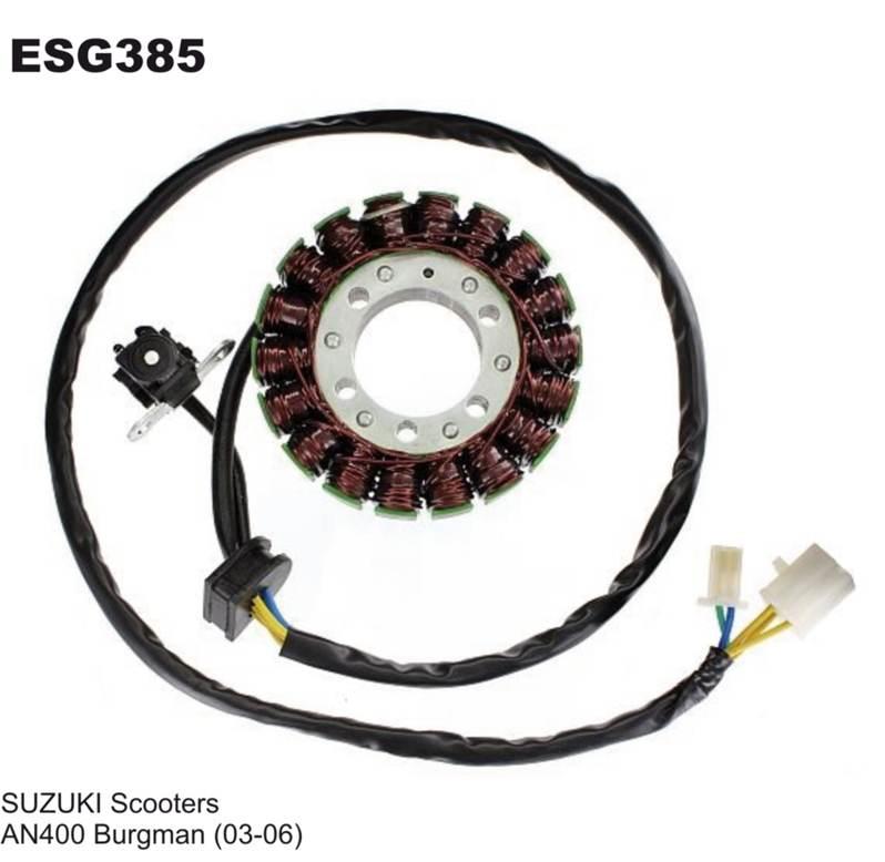 Electrosport Uzwojenie Alternatora Stator Suzuki An 400 Burgman 03-06 Z Imp