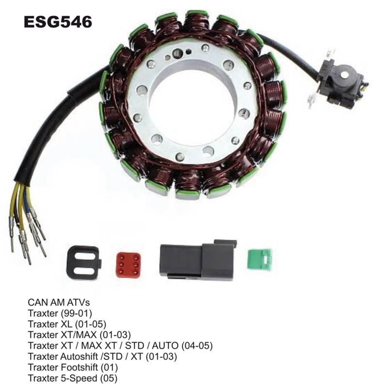 Electrosport Uzwojenie Alternatora Stator Cam Am Traxter 500 99-05 42029632