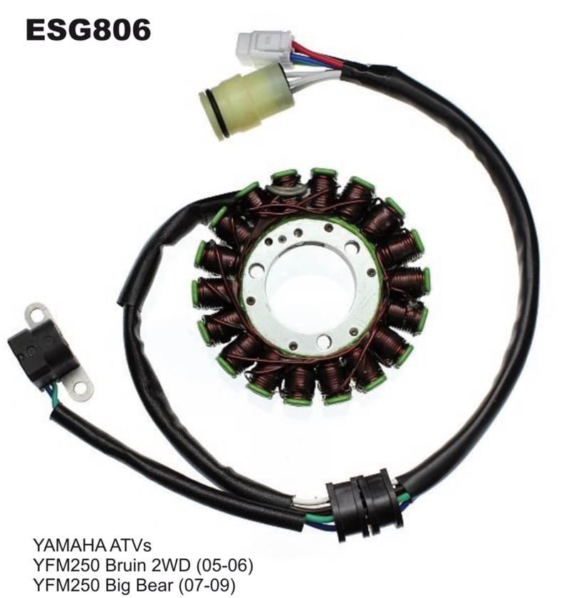 Electrosport Uzwojenie Alternatora Stator Yamaha Yfm 250 Big Bear 07-09 Bru