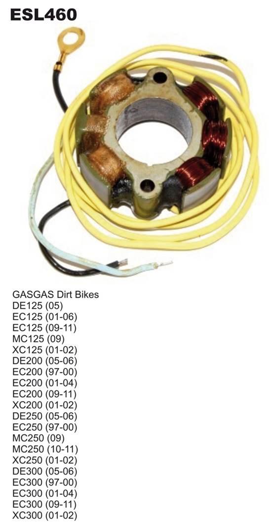 Electrosport Uzwojenie Alternatora Stator Ze Światłami Gas Gas 125/200/250/