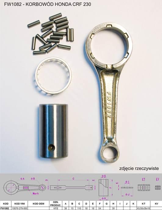 Flyway Korbowód Honda Crf 230