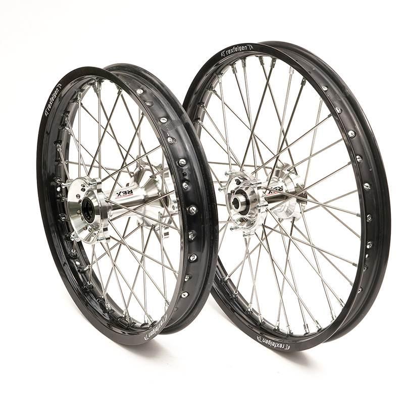 Rex Wheels Kompletne Koło Przednie 21 Cali Rex 21-1,60 Czarna Felga/Srebrna