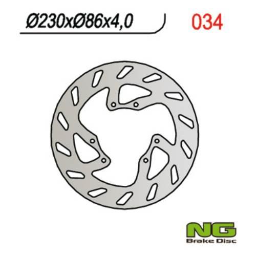 Ng Tarcza Hamulcowa Przód Yamaha Yz 125 '86-'87, Yz 490 '85-'87, Dt 200 '87