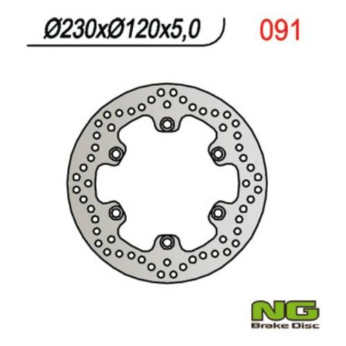 Ng Tarcza Hamulcowa Tył Kawasaki Klr 650 '90-'07, Kle 500 '91-'07 230X120X5