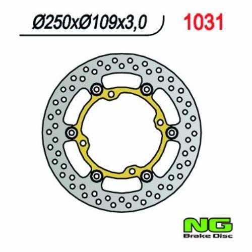 Ng Tarcza Hamulcowa Przód Kawasaki Kxf 250/450 '03-'14 250X109X3 4X9,5Mm Pł