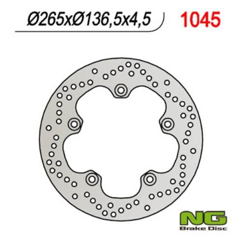 Ng Tarcza Hamulcowa Tył Bmw F 650Gs 800/ K1200/ R1200 265X136X4,5 5X10Mm