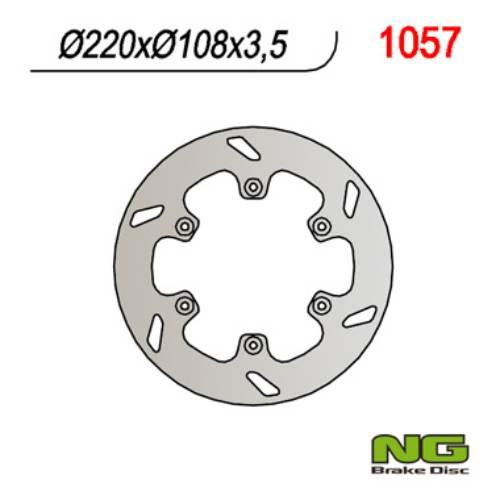 Ng Tarcza Hamulcowa Tył Gas Gas 125/250/300/450 '94-'20 220X108X3,5 6X6,5Mm