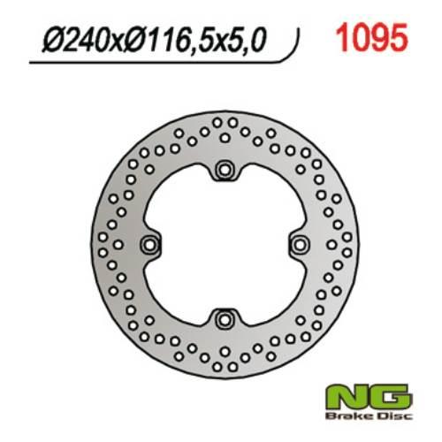 Ng Tarcza Hamulcowa Tył Honda Cbf 500/600/1000, Cbr 600F 11-13 240X116X5 4X