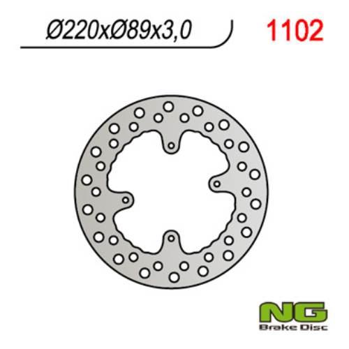 Ng Tarcza Hamulcowa Przód Honda Cr 80/85,Crf150R '07-'21 220X88X3 4X6,50Mm