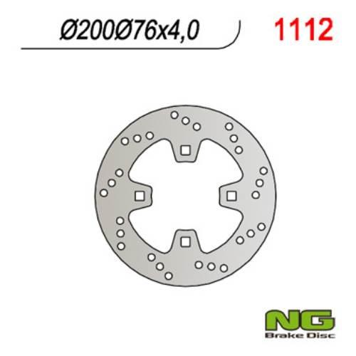 Ng Tarcza Hamulcowa Tył Ktm Quad 450/505/525 200X76X4