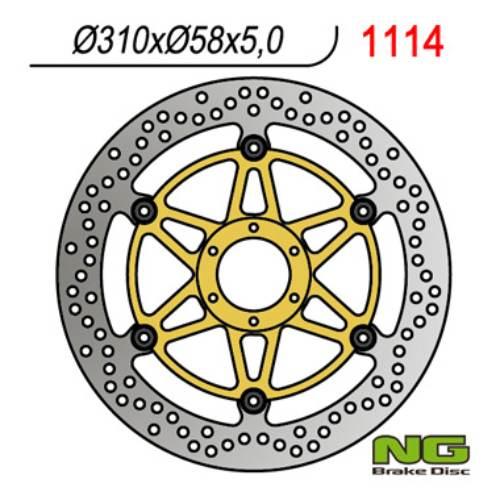 Ng Tarcza Hamulcowa Przód Honda Cbr 1100 Xx '97-'98 310X58X5 6X6,5Mm