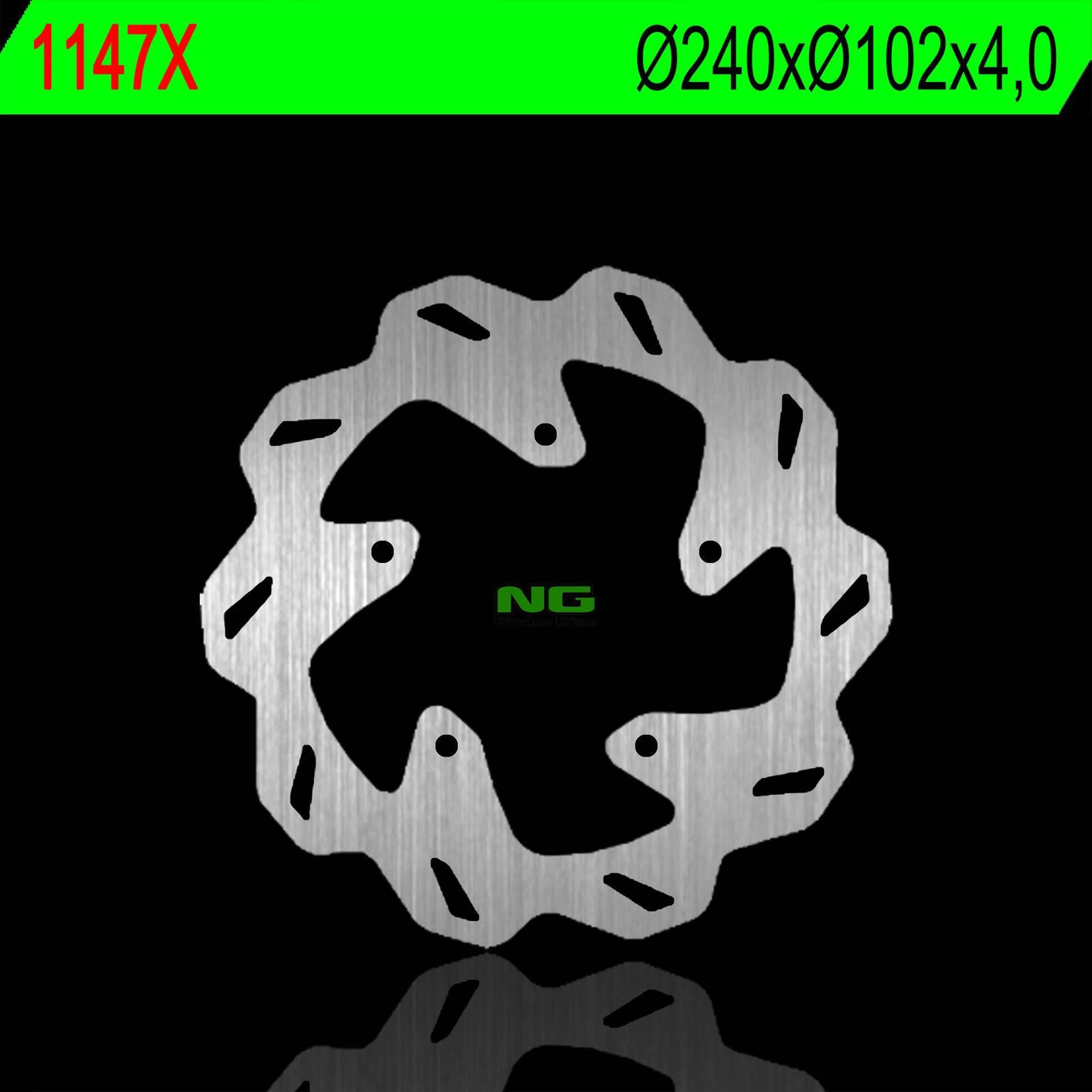 Ng Tarcza Hamulcowa Tył Apriia Rxv/Sxv 450-550 05-12 240X102X4,0Mm 5X6,5Mm
