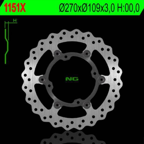 Ng Tarcza Hamulcowa Przód Kawasaki Kxf 250/450, Pływająca 270Mm 270X109X3,0
