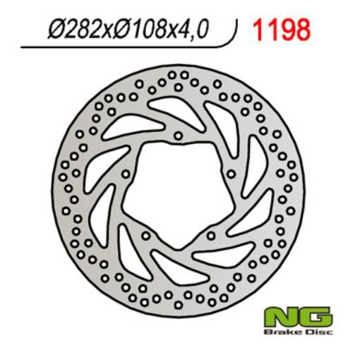 Ng Tarcza Hamulcowa Przód Yamaha Ybr250 '07-'11 282X106X4