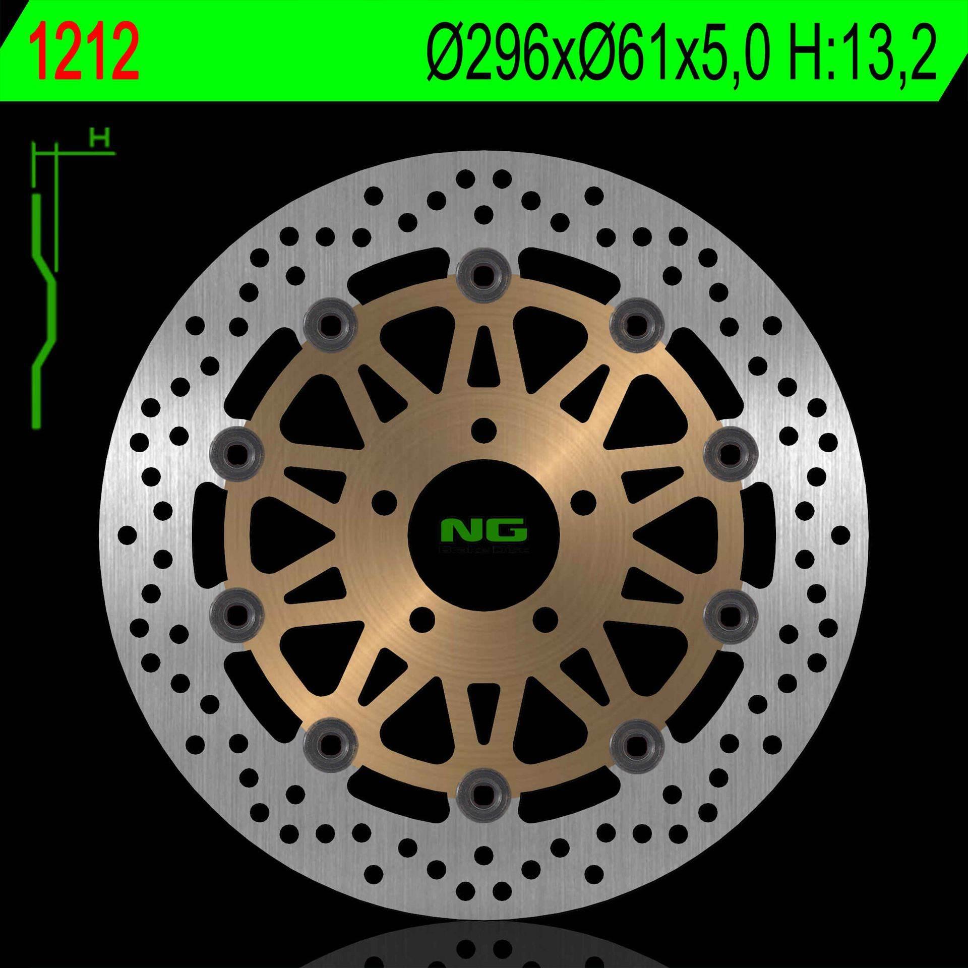 Ng Tarcza Hamulcowa Przód Kawasaki Zx9R '98-'99 296X61X5Mm 5X10,5Mm