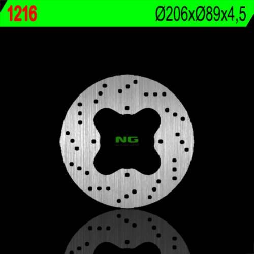 Ng Tarcza Hamulcowa Tył Polaris 325/330/500 '02-'06 206X89X4,5 4X8,5Mm