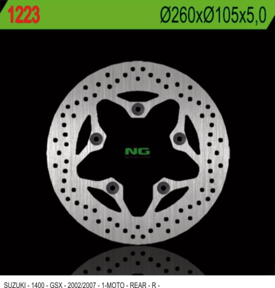 Ng Tarcza Hamulcowa Tył Suzuki Gsx 1400 '02-'07 260X105X5 5X10,25Mm