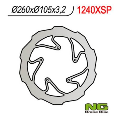 Ng Tarcza Hamulcowa Przód Bmw G 450X '08-'11 260X105X3,2 Wave 5X6,00Mm