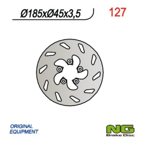 Ng Tarcza Hamulcowa Tył Ktm Exc 50 '99-'00 185X45X3,5