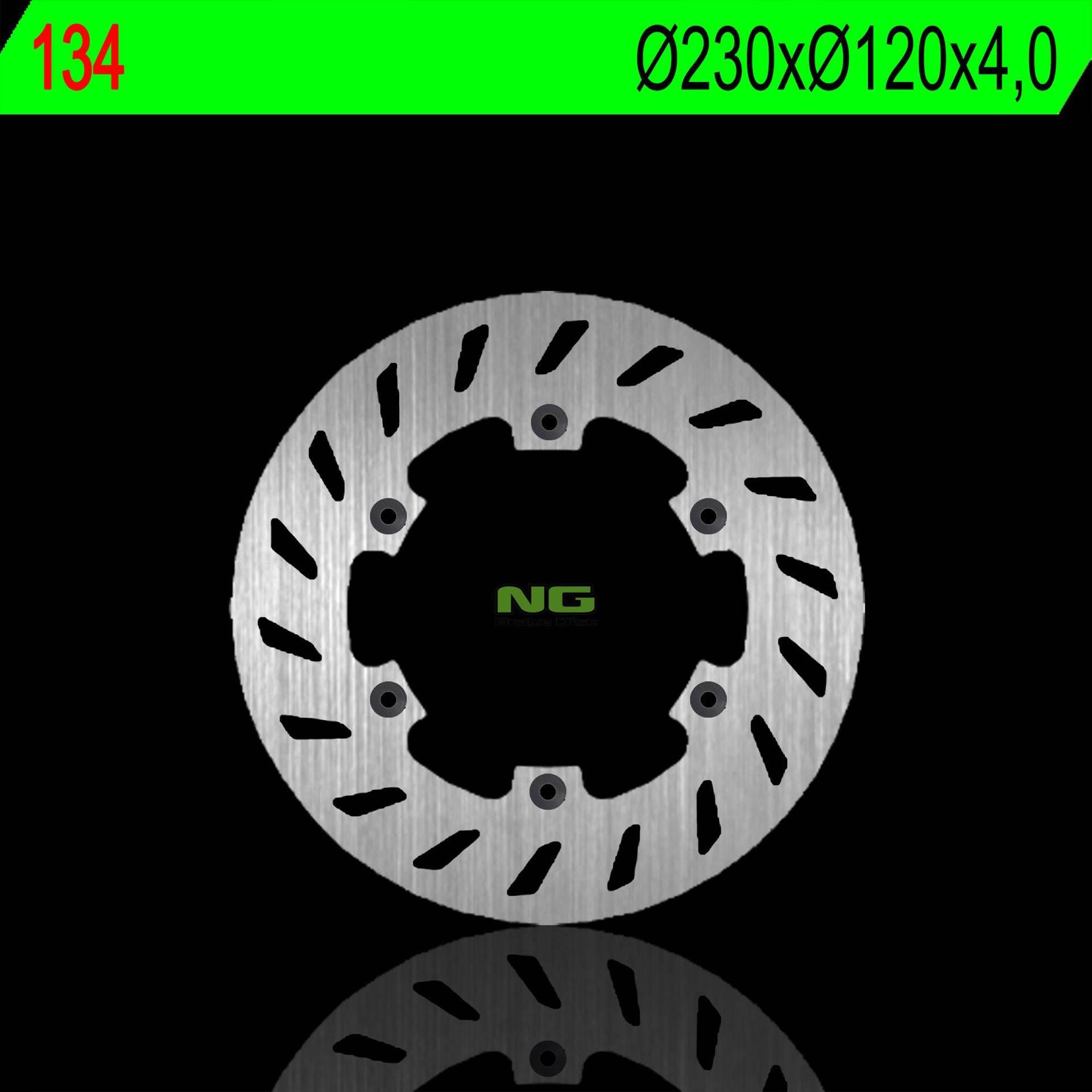 Ng Tarcza Hamulcowa Przód Husaberg 350 91-97 230X120X4,0Mm 6X6,5Mm