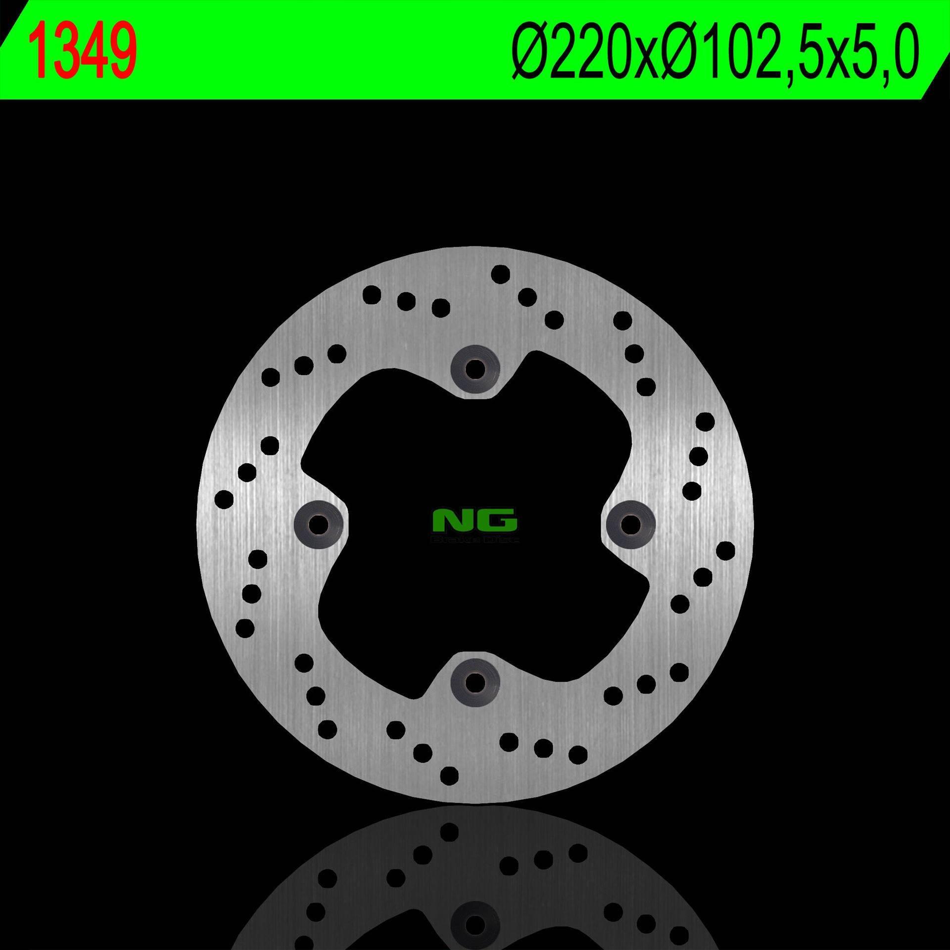 Ng Tarcza Hamulcowa Tył Honda Cbr 250 R 11-12 220X102,5X5,0Mm 4X10,5Mm