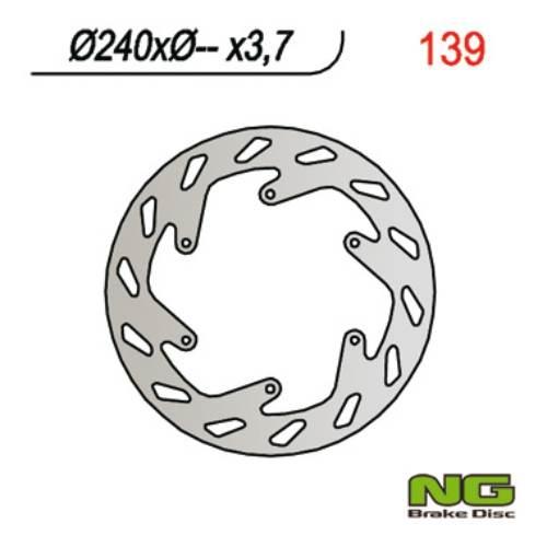 Ng Tarcza Hamulcowa Przód Ktm Gs/Egs/Lc4 240X-X3,7
