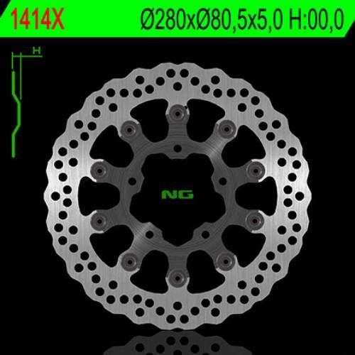 Ng Tarcza Hamulcowa Przód Kawasaki Zx6R 6Rr 636 '03-'04 280X80,5X5,0 5X10,5