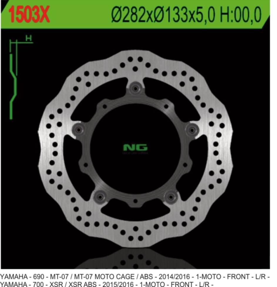 Ng Tarcza Hamulcowa Przód Yamaha Mt-07 Abs '13-17, Tracer 700 '16-'17, Xsr