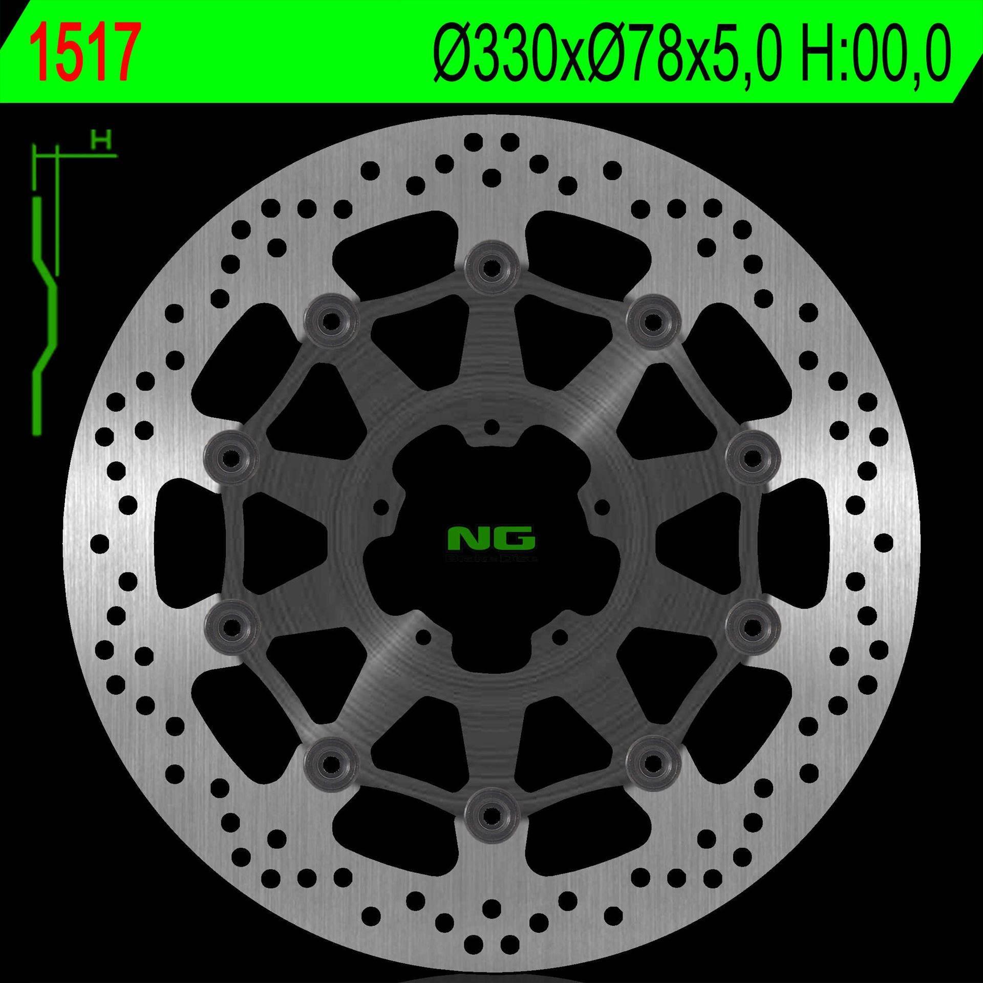Ng Tarcza Hamulcowa Przód Ducati Scrambler 800 15-18 330X78X5,0Mm 5X8,5Mm