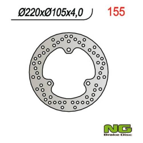 Ng Tarcza Hamulcowa Tył Honda X8R 98-04 220X105X4