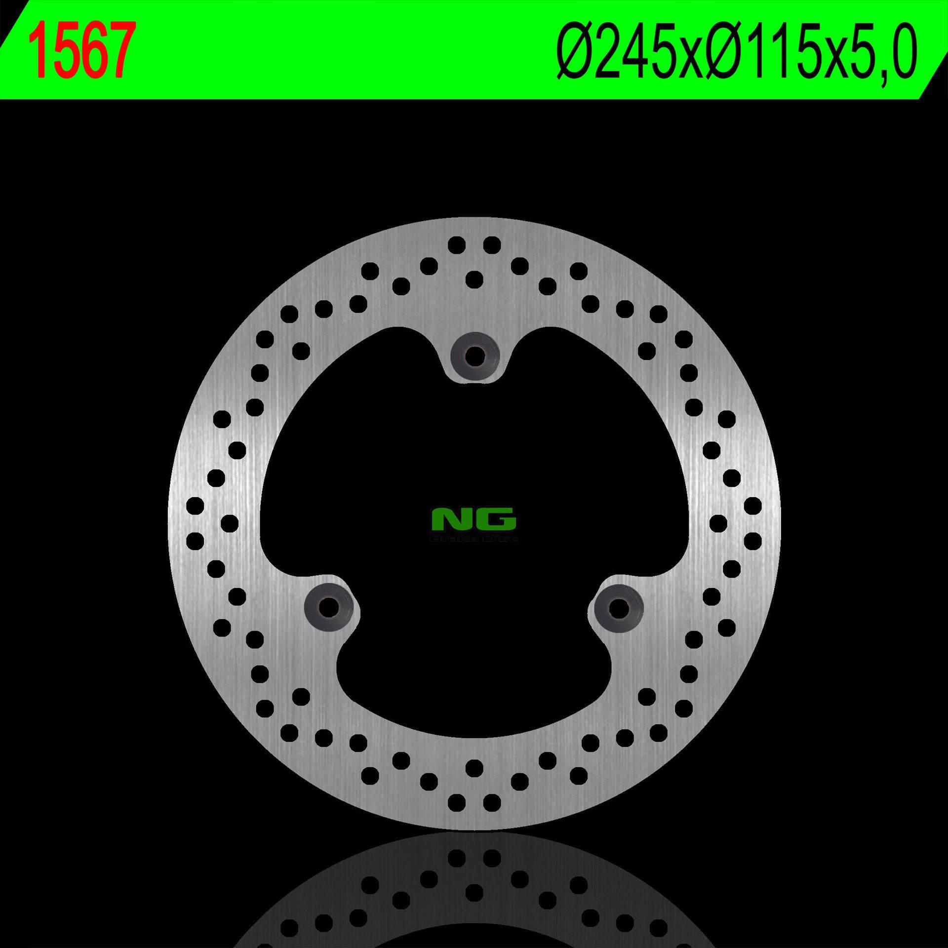 Ng Tarcza Hamulcowa Tył Yamaha X-Max 125 10-17, X-Max 250 10-13 245X115X5,0
