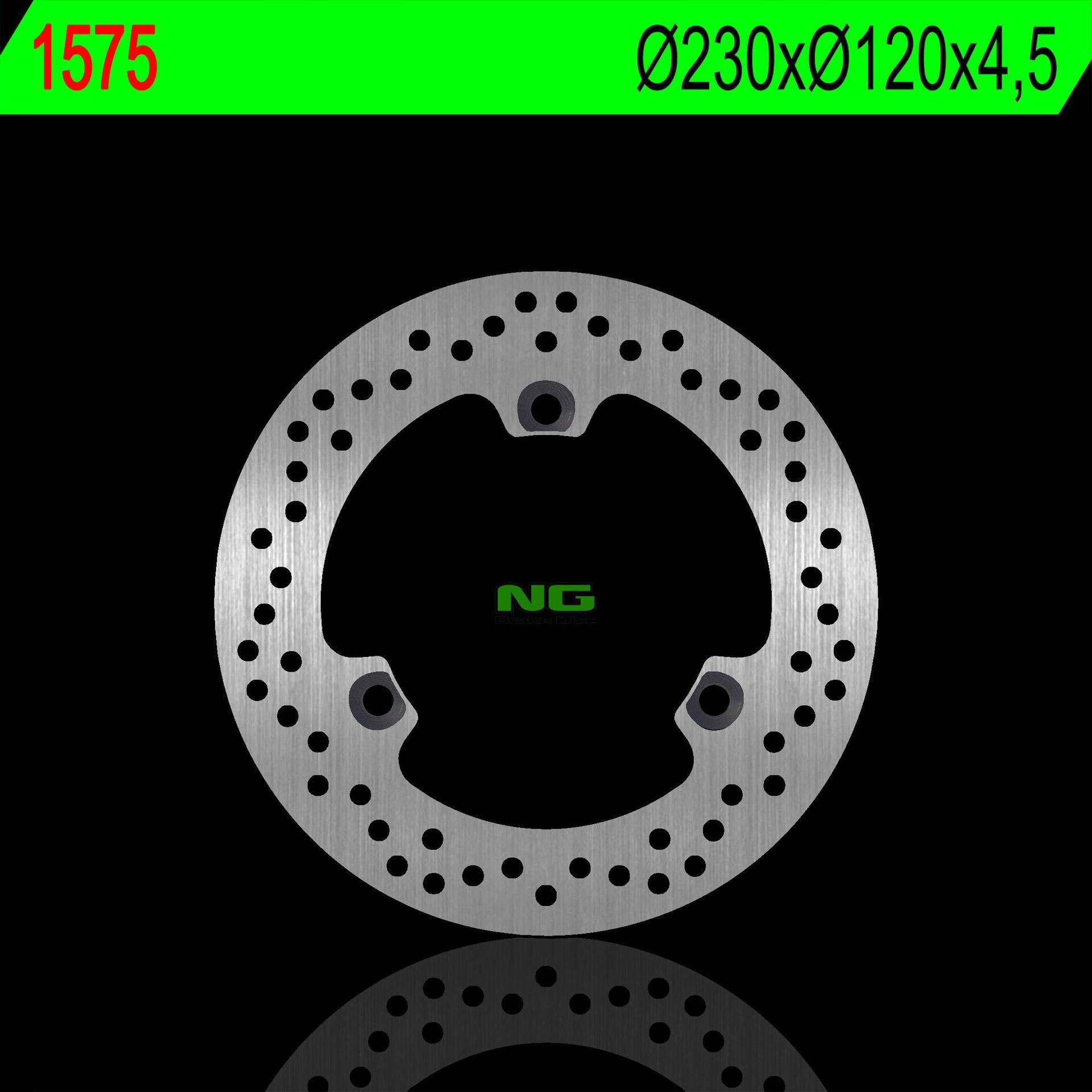 Ng Tarcza Hamulcowa Tył Yamaha Nmax 125 15-22 Abs 230X120X4,5Mm 3X10,5Mm