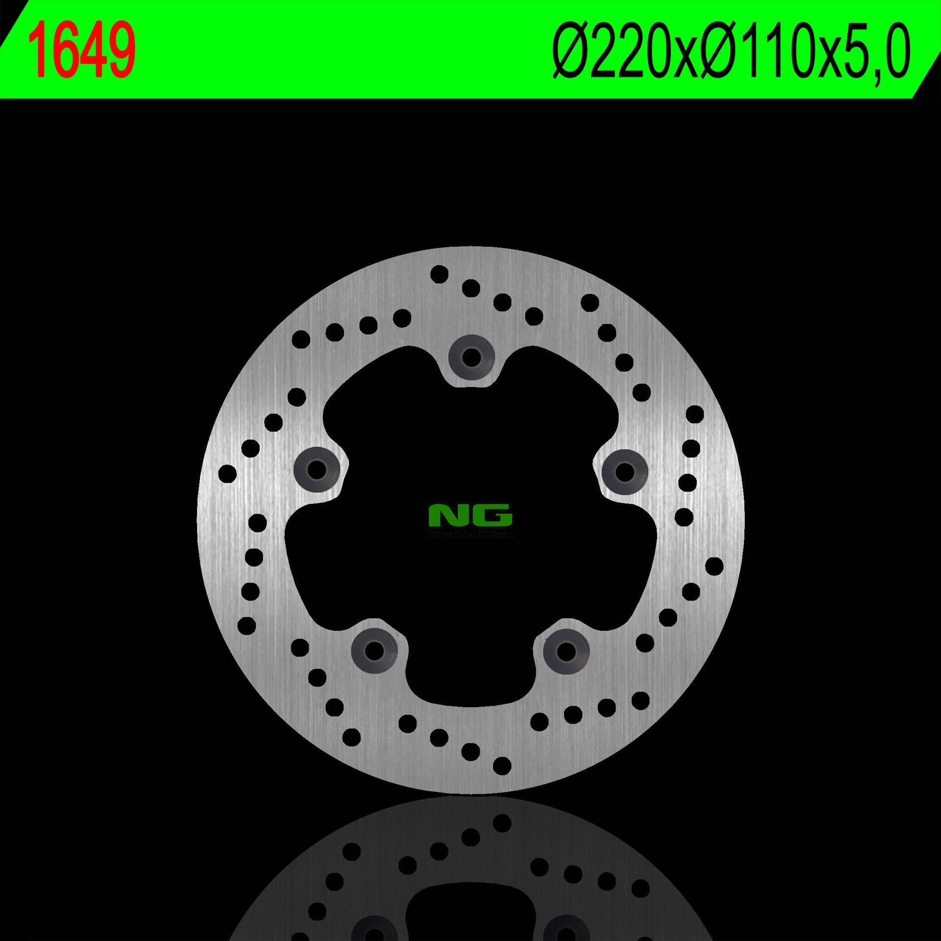 Ng Tarcza Hamulcowa Tył Suzuki Gsxr 1000 17-18 220X110X5,0Mm 5X10,5Mm