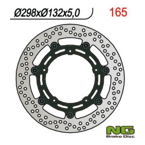 Ng Tarcza Hamulcowa Przód Yamaha Fz6/R6/Mt03/Mt07/Mt09/Xj6 Ng165V 298X132X5