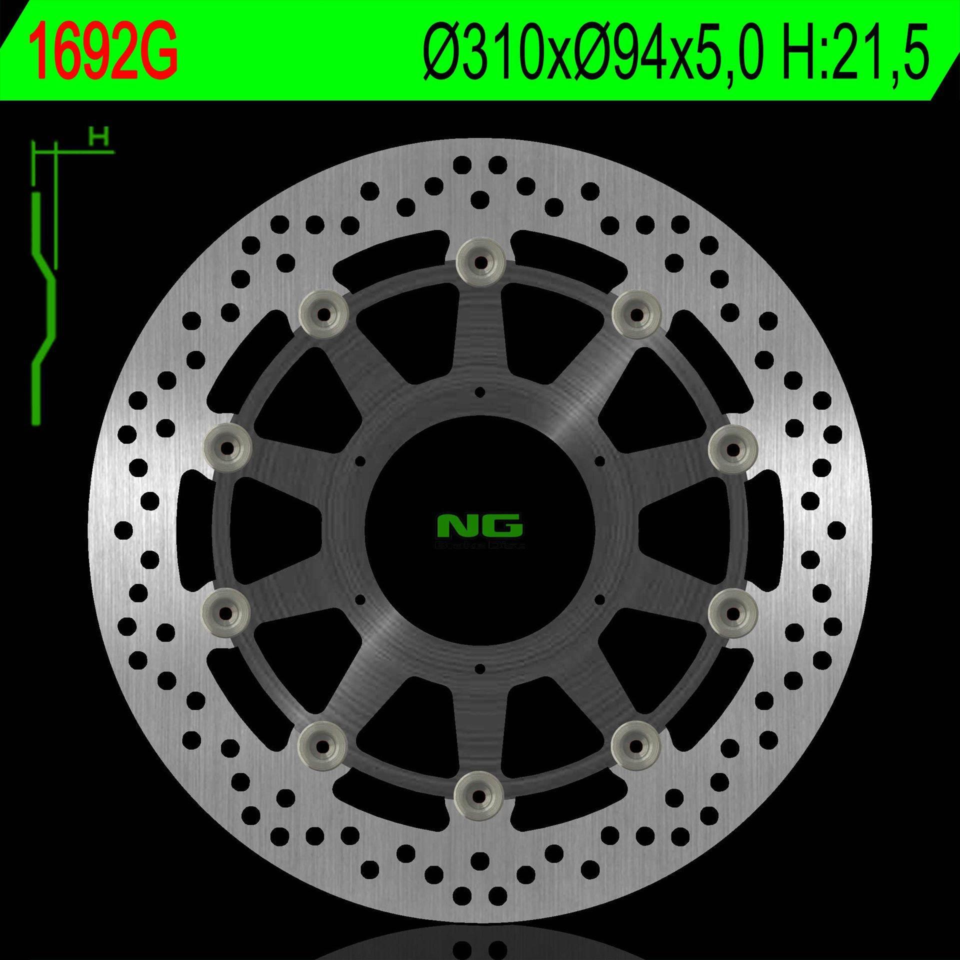 Ng Tarcza Hamulcowa Przód Honda St 1300Abs '02-17, Ctx 1300/1300Abs '14-16