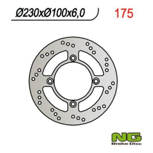 Ng Tarcza Hamulcowa Tył Kawasaki Zephyr 750 92-97, Zzr600 '90-'92 4X10,25 2
