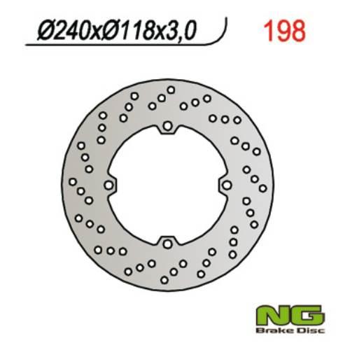Ng Tarcza Hamulcowa Przód Honda Cr 125/250 89 240X118X3