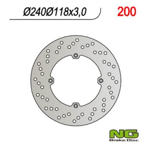 Ng Tarcza Hamulcowa Przód Honda Xl 600R 83-87 Cr 125 85-88 Cr 500 88 240X11