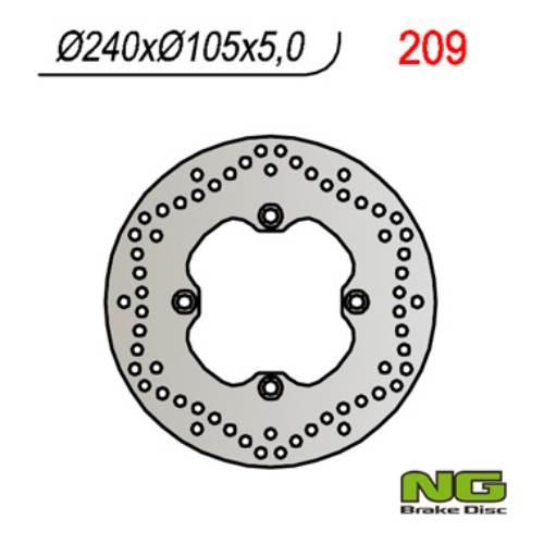 Ng Tarcza Hamulcowa Tył Honda Xl 600/650/700V Transalp 91-'99, Cb 500 93-03