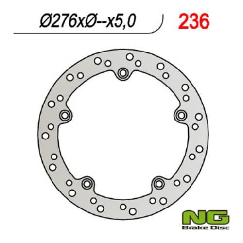 Ng Tarcza Hamulcowa Tył Bmw R 850/1100/1150/1200 276X-X5 5X10,5Mm