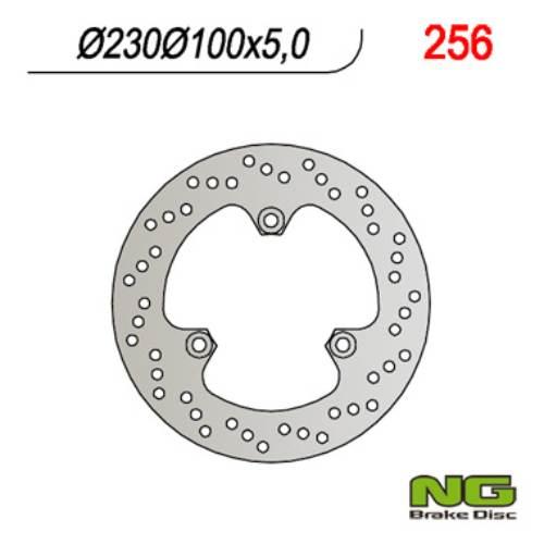 Ng Tarcza Hamulcowa Tył Kawasaki Gpz500S '90-'03 230X100X5 3X10,5Mm
