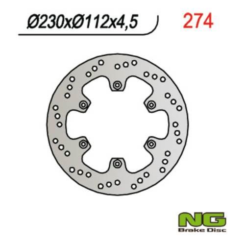 Ng Tarcza Hamulcowa Przód Aprilia Rx 50, Yamaha Dt 50R 97- 230X112X4,5