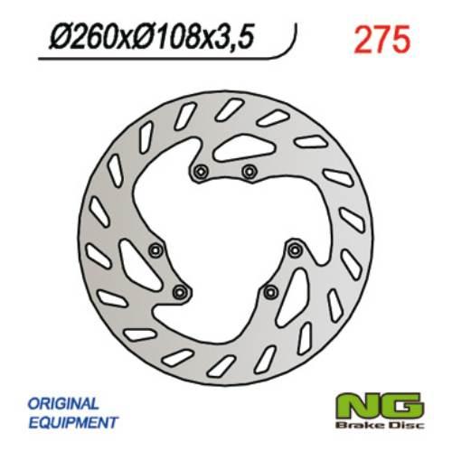 Ng Tarcza Hamulcowa Przód Peugeot Xps 50 Sm 260X108X3,5