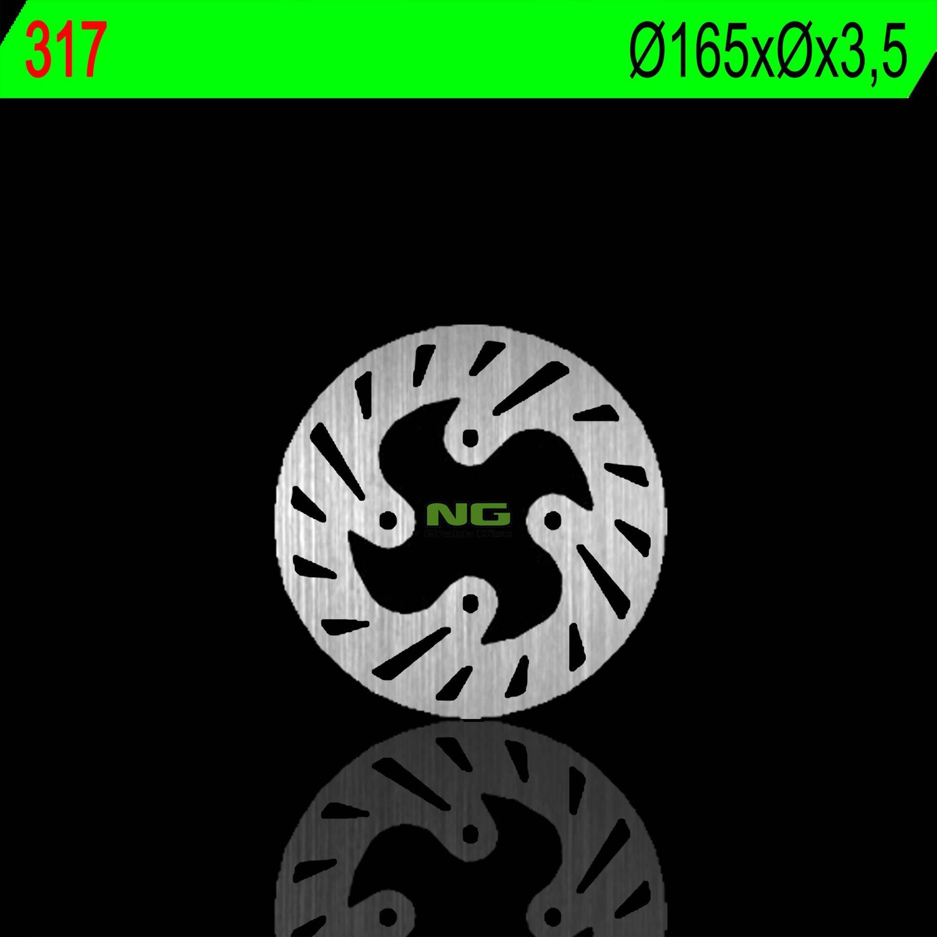 Ng Tarcza Hamulcowa Tył Beta Rev3 125/200/250 99-02 165X3,5Mm 4X10,5Mm